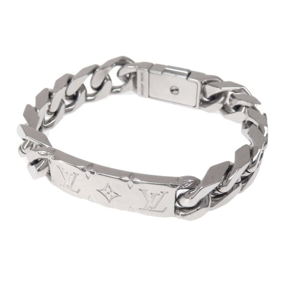 LOUIS VUITTON Silver Monogram Charm Bracelet - Picture 1 of 10
